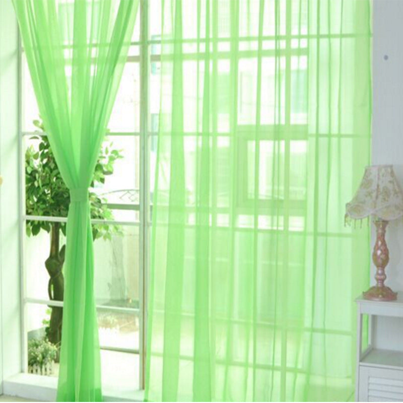 Cortinas de tul sólido, cortinas modernas para sala de estar, cortinas de tul transparente, cortinas transparentes para ventana para el dormitorio