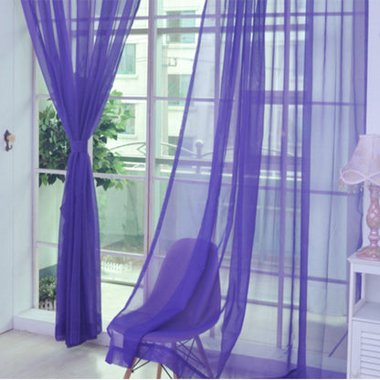 Cortinas de tul sólido, cortinas modernas para sala de estar, cortinas de tul transparente, cortinas transparentes para ventana para el dormitorio