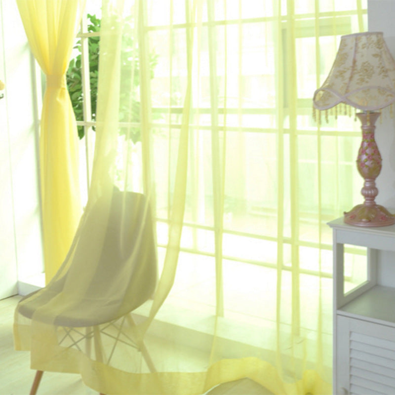 Cortinas de tul sólido, cortinas modernas para sala de estar, cortinas de tul transparente, cortinas transparentes para ventana para el dormitorio