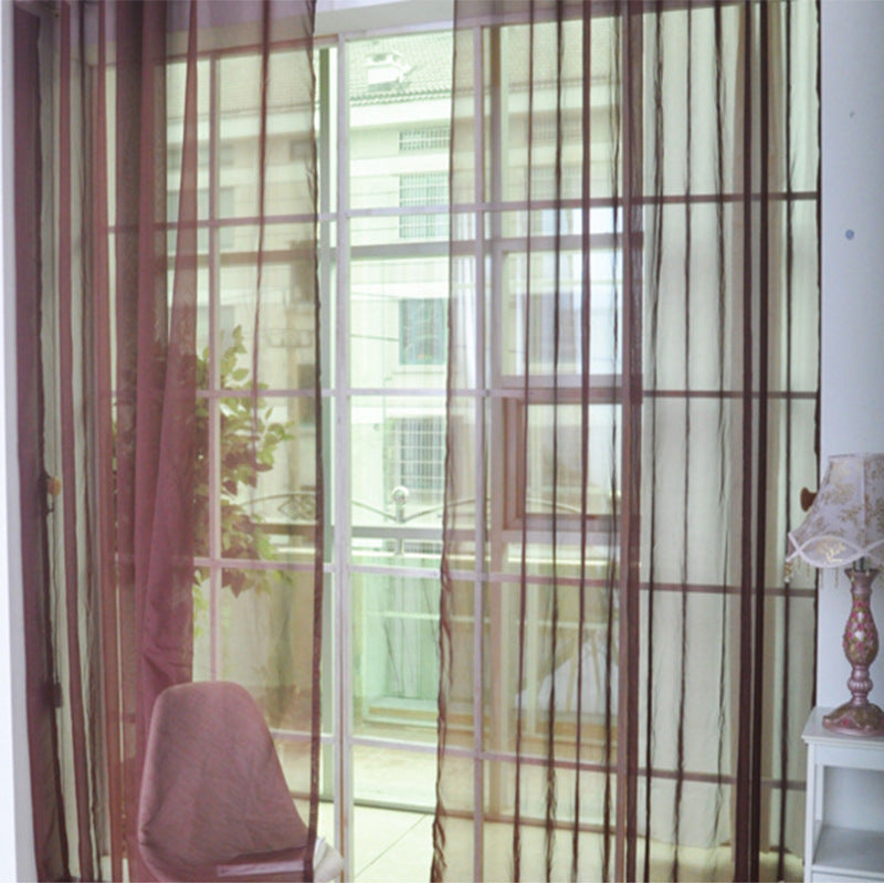 Cortinas de tul sólido, cortinas modernas para sala de estar, cortinas de tul transparente, cortinas transparentes para ventana para el dormitorio