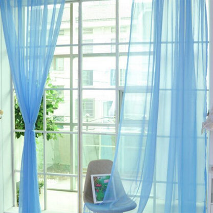 Cortinas de tul sólido, cortinas modernas para sala de estar, cortinas de tul transparente, cortinas transparentes para ventana para el dormitorio