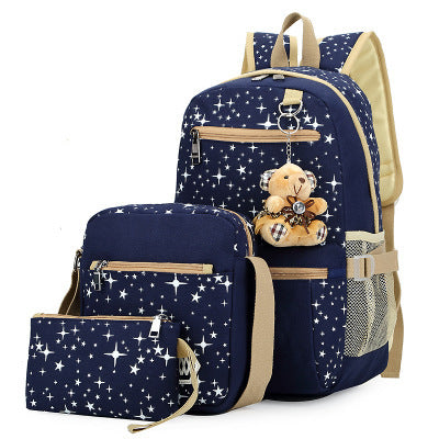 Mochilas escolares para niñas, mochilas para mujeres, mochilas escolares, estrellas