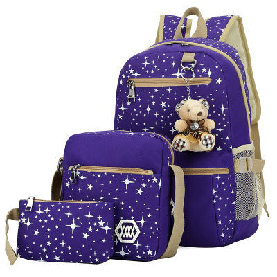 Mochilas escolares para niñas, mochilas para mujeres, mochilas escolares, estrellas