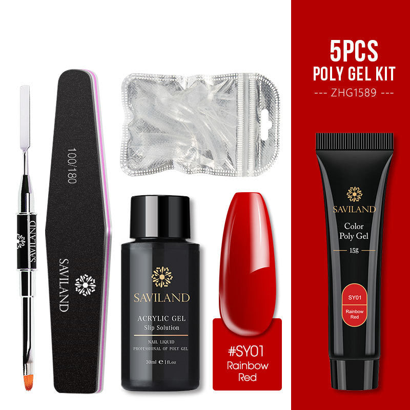 Kit de 5 piezas de gel arcoíris suave