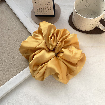 New Oversized Hair Band Smooth Satin French Elegant