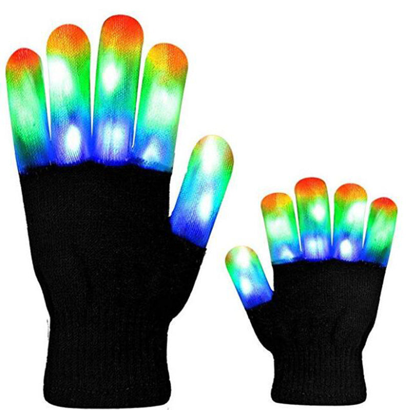 Guantes luminosos LED Guantes luminosos arcoíris