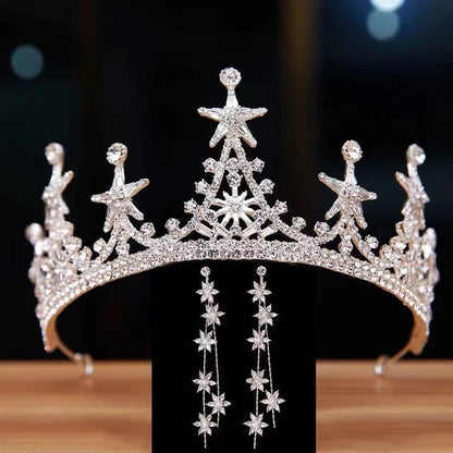 High-grade Alloy Luxury Atmosphere Bridal Crown Headdress