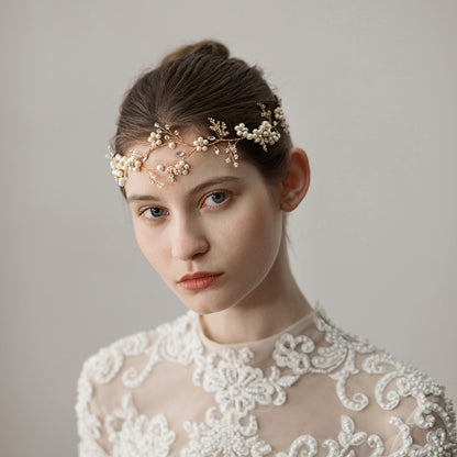 Pearl Flower Wedding Headband Accessories