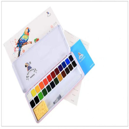 Solid watercolor paint set