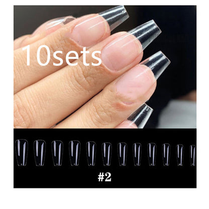 Uñas de extensión transparentes