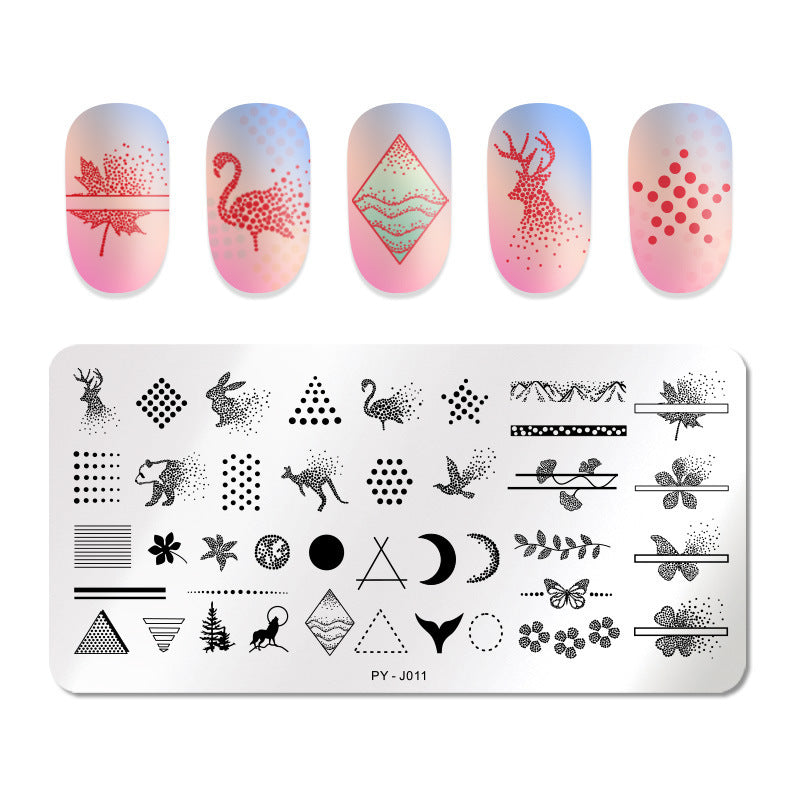 Nail Plate Printing Template Nail Transfer Printing Tool