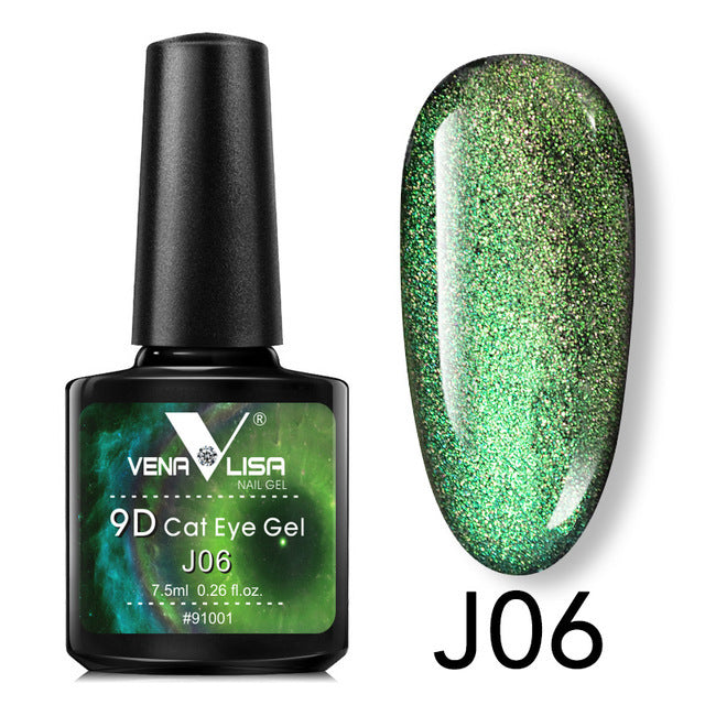 Venalisa 9D Gel Varnish Cat Eye Magic Chameleon Gel Varnish Nail Manicure Galaxy Starry Magnetic Multicolor 5ml Nail Gel Polish