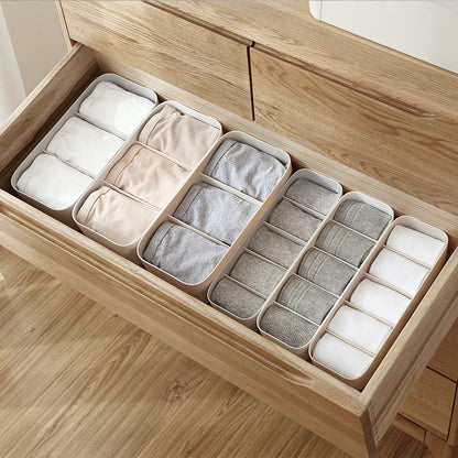 Socks Storage Box Bra Underwear Organizer Desktop Drawer Finishing Box Bathroom Plastic Storage Case Closet Organiser