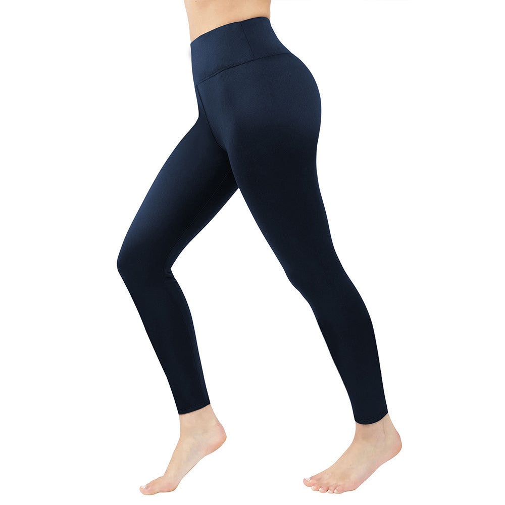 Leggings ajustados de cintura alta para mujer con forro polar acolchado y que mantienen el calor