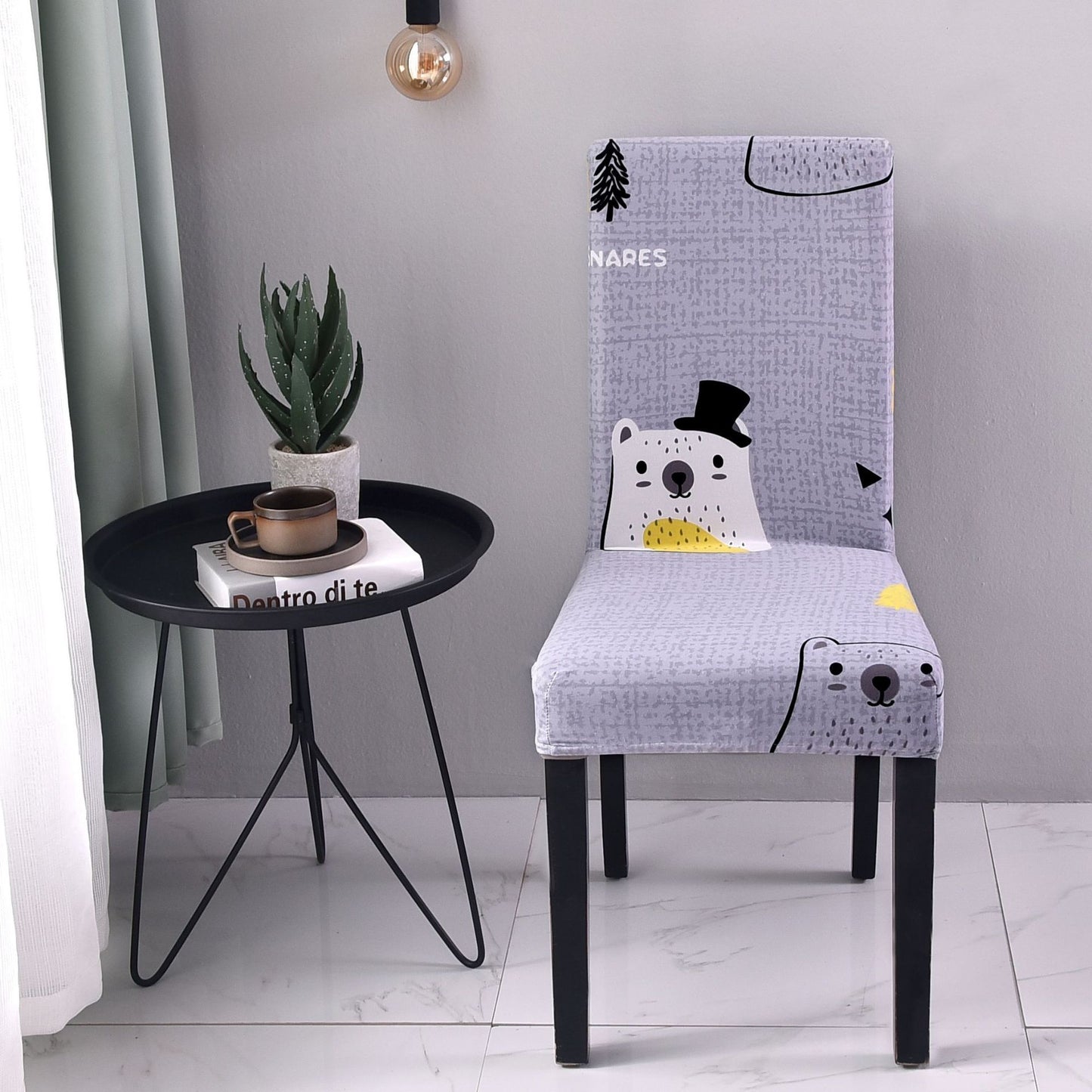 Funda para media silla de oficina Funda para silla de comedor