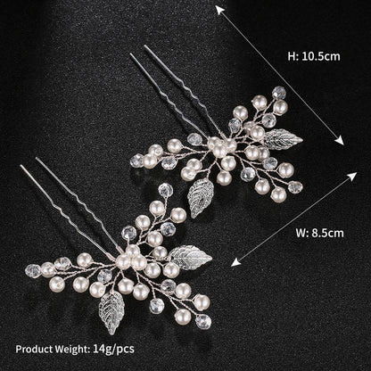 Alloy Leaf Bridal Hairpin