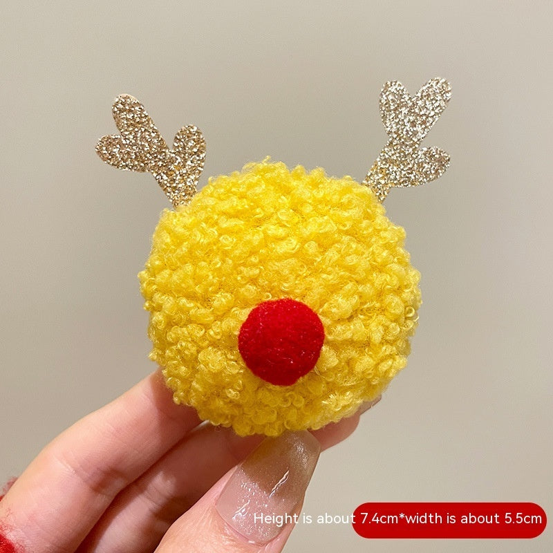 Broche de Papá Noel con dibujos animados, accesorios para festivales navideños