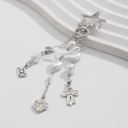 Bow Special Secret Chain Keychain Five-pointed Star Alloy