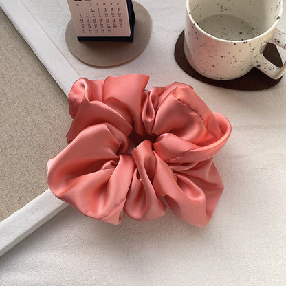 New Oversized Hair Band Smooth Satin French Elegant