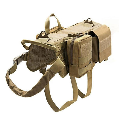 Arnés táctico para perros Ihrtrade, sistema Molle, chaleco ajustable militar