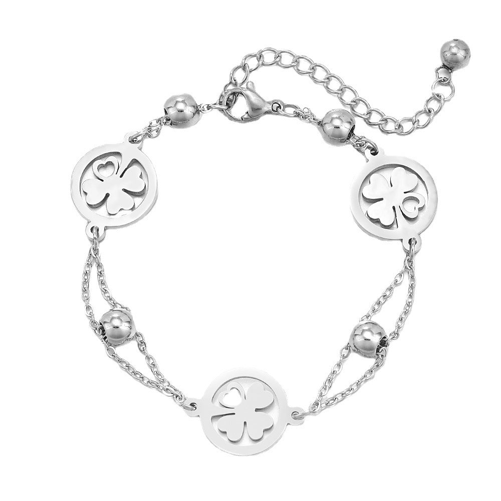 Four-Leaf Clover Bracelet Female Fashion Special-interest