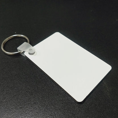 Double-sided Blank Keychain Pendant Creative Various Shapes Keychain Gift