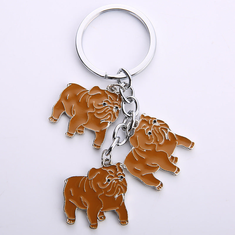 Little Creative Gifts Metal Key Ring Pet Dog Keychain Pendant