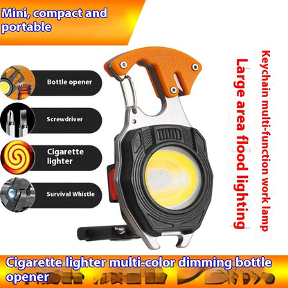 Wholesale Strong Light Keychain Light Rechargeable Household Magnetic Suction Emergency Light Outdoor Portable Mini Torch