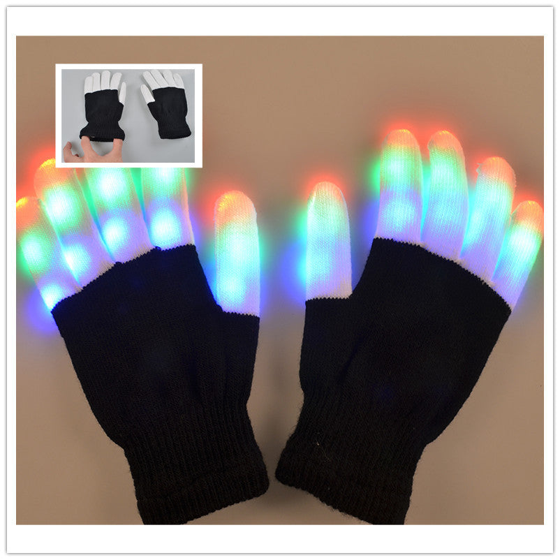 Guantes luminosos LED Guantes luminosos arcoíris