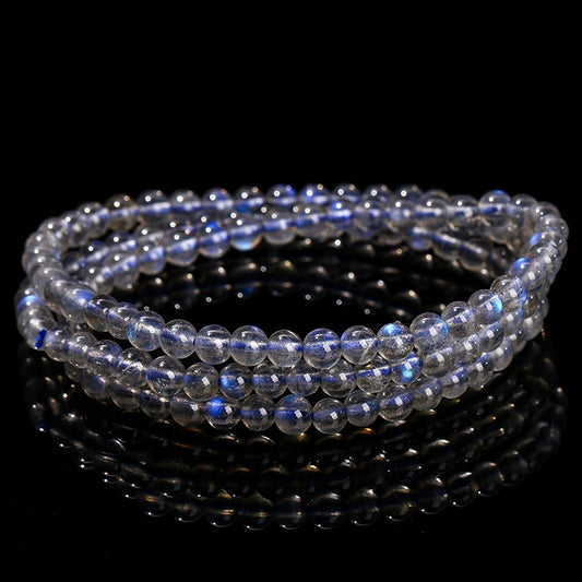 Round Beads Accessories Bracelet 7A Natural Blue Light Bracelet