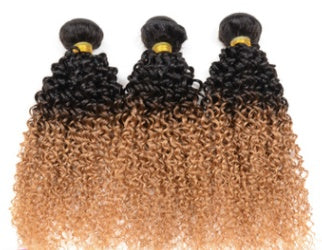 Extensiones de cabello humano real Extensiones de cabello humano Peluca con degradado