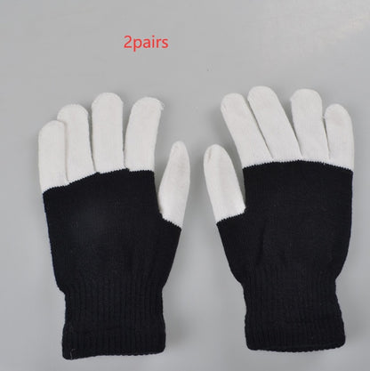 Guantes luminosos LED Guantes luminosos arcoíris