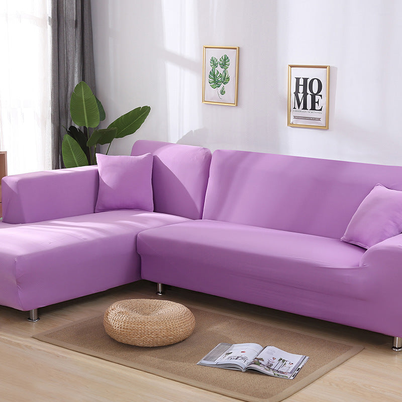 Tight Wrap Sofa Cover Elastic 2 Pieces Sofa Cover with L Style Piece Corner Sofa