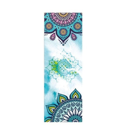 Toalla de yoga con estampado de hermoso patrón, nueva, antideslizante, portátil, para gimnasio, esterilla de yoga, toalla de pilates, funda para esterilla de yoga