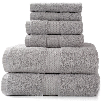 Cotton absorbent towel set of 3 pieces and 6 pieces