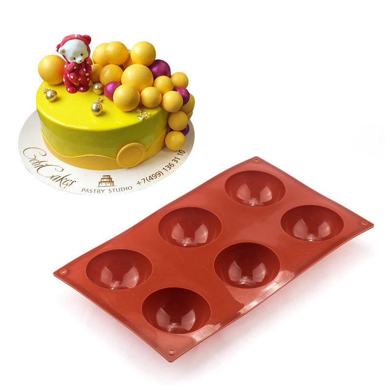 Hemispherical chocolate silicone mold