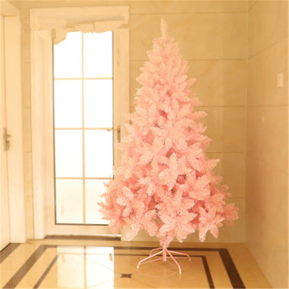 Árbol de Navidad con degradado puntiagudo de color rosa