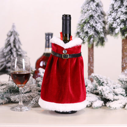 Adornos navideños Calcetines navideños para botellas de vino