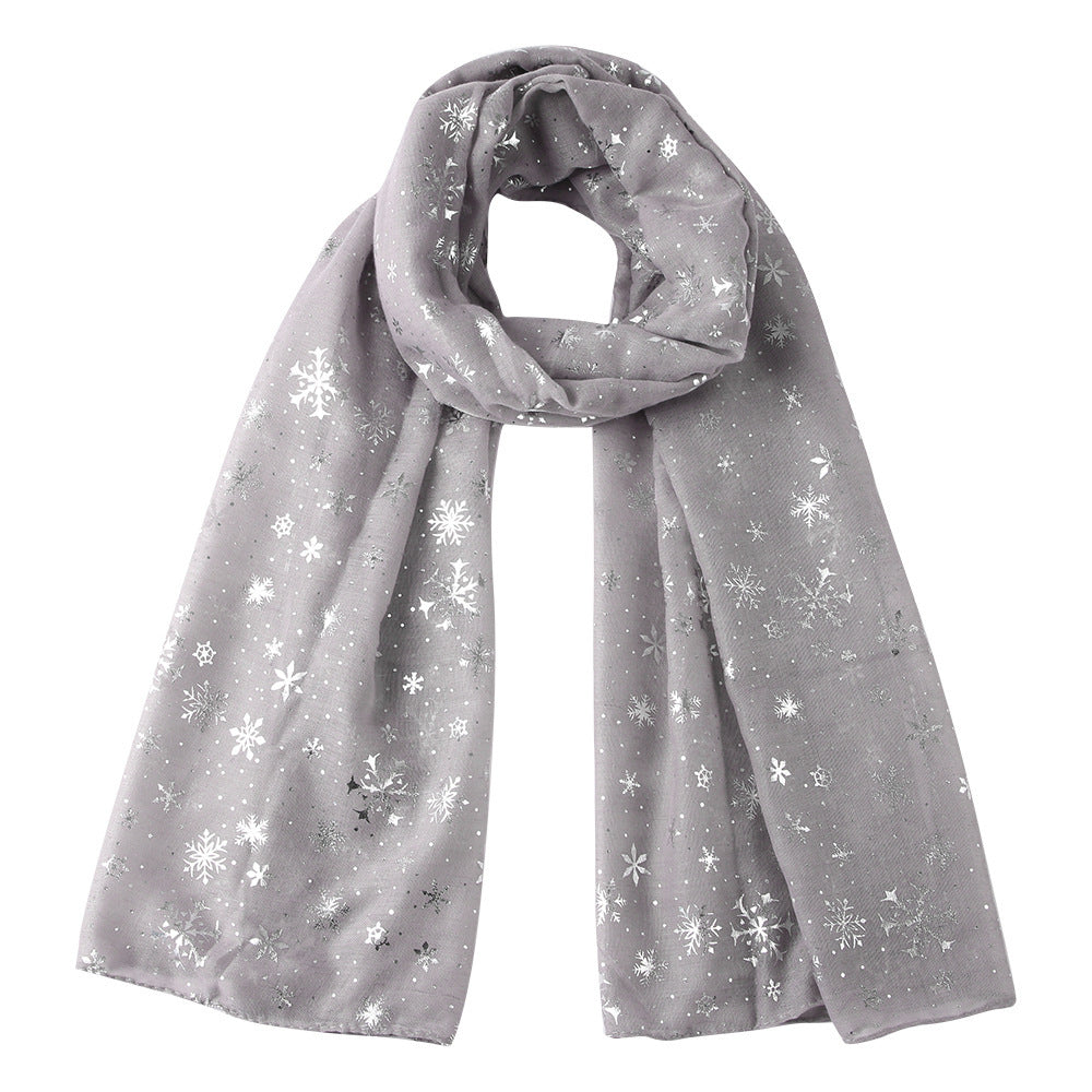 Scarf Christmas Gift Snowflake Hot Silver Dot Scarf