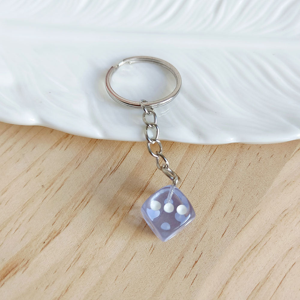 Creative Small Size Dice Keychain DIY Bag Bag Charm