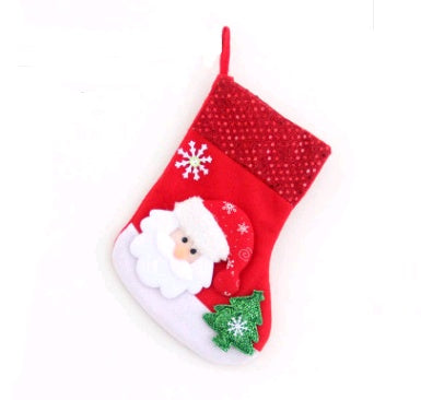 Adornos navideños Calcetines de Papá Noel Colgante de árbol de Navidad Calcetines navideños Bolsa de regalo Bolsa de Navidad