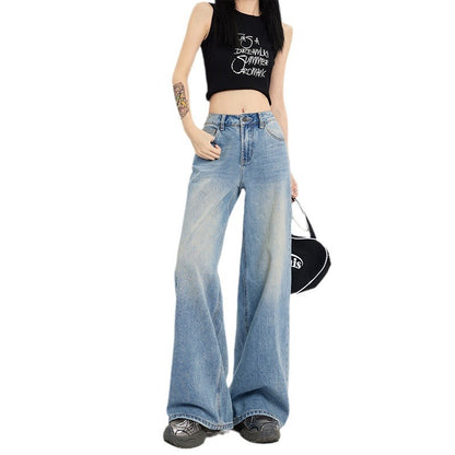 Women's Straight Loose Wide Leg Jeans