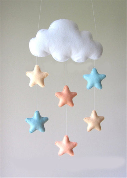 Adornos de pared colgantes de bricolaje con forma de nube de estrellas nórdicas, accesorios de fotografía para dormitorio de bebé, el mejor regalo de Navidad, adorno para colgar en el móvil del bebé