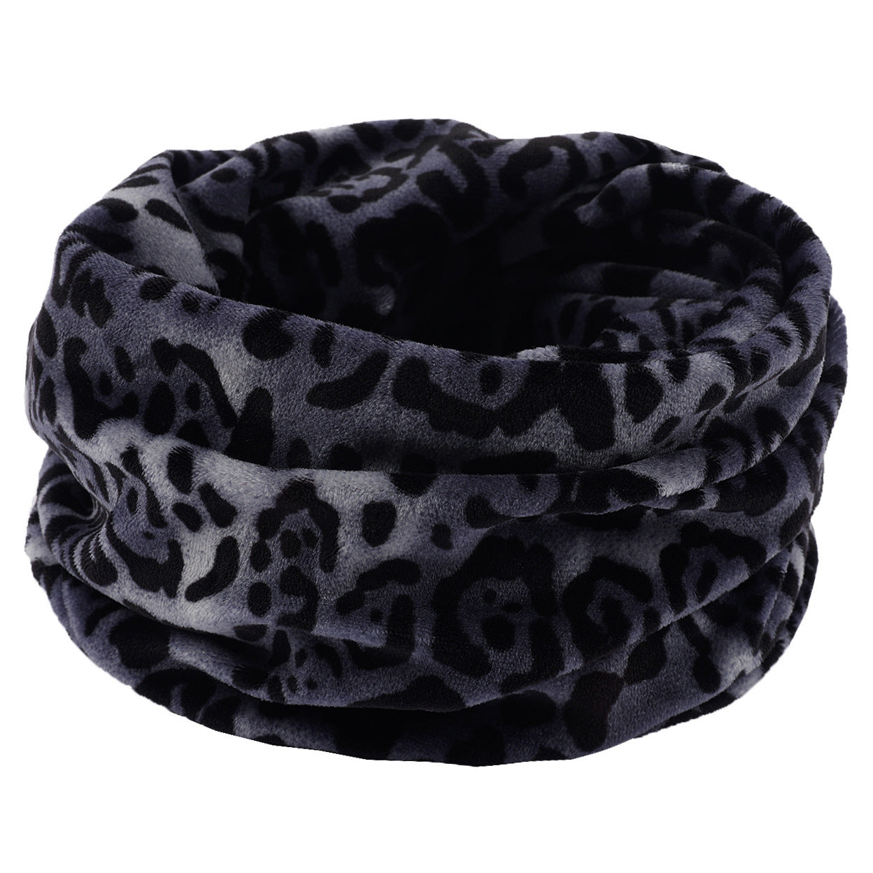 Warm Short Velvet Double-layer Knitted Scarf