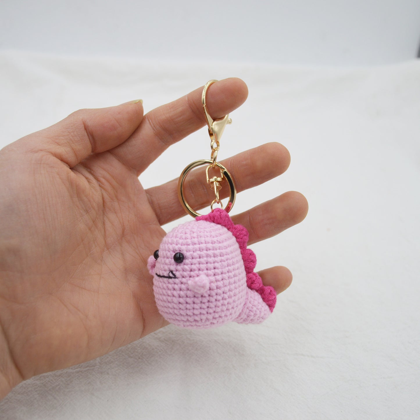 Little Dinosaur Knitted Pendant Key Ring