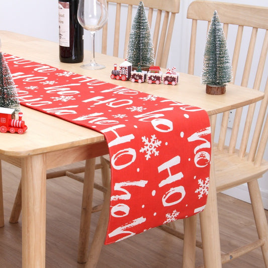 Mantel navideño con estampado doble de muñeco de nieve