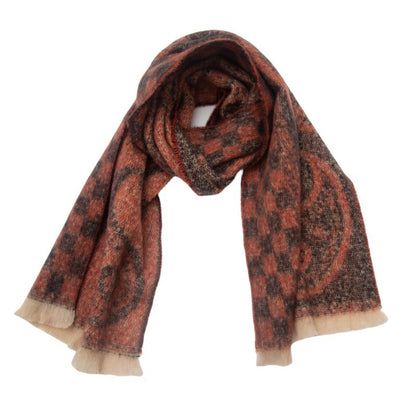 Men's Women's Neck Warmer Paisley Jacquard Scarf