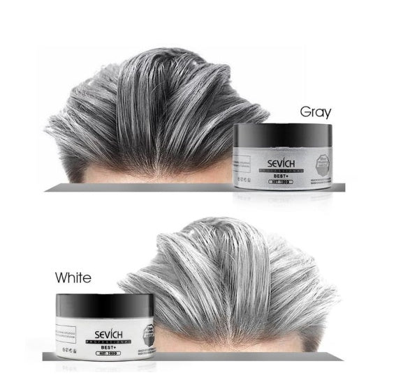 Crema para el cabello desechable con cera coloreada