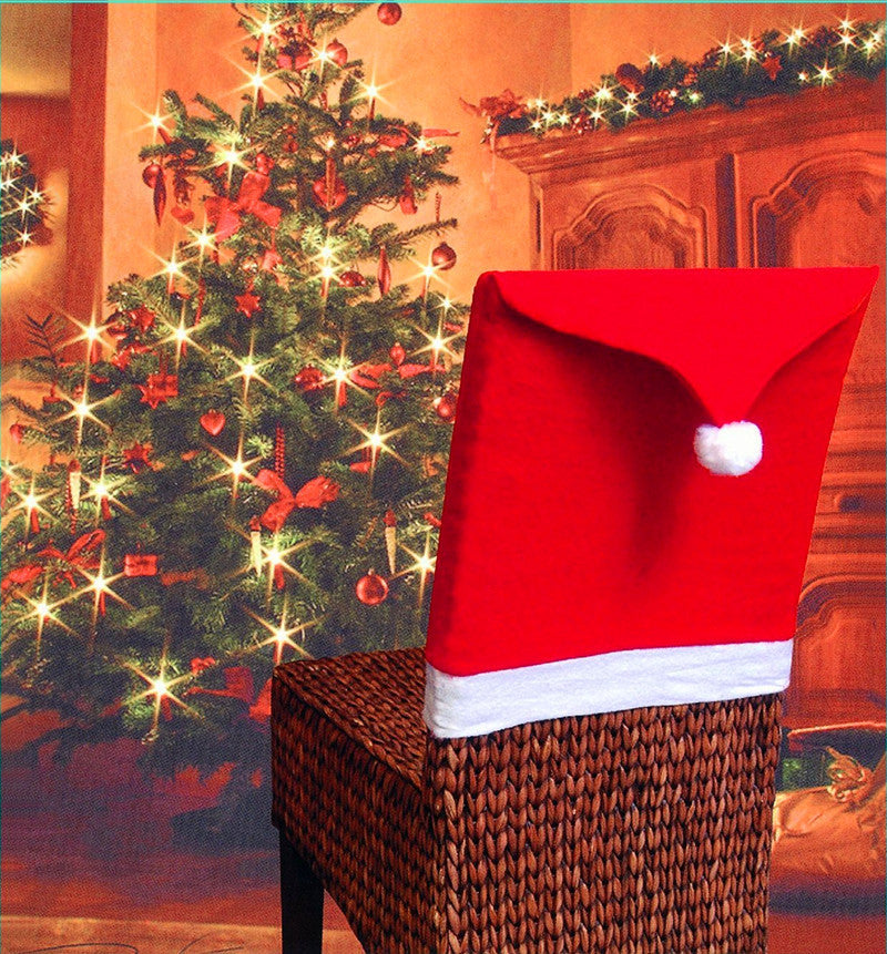 Juego de sillas navideñas de alta calidad Artículos navideños Mesa decorada Gorro navideño en grandes cantidades