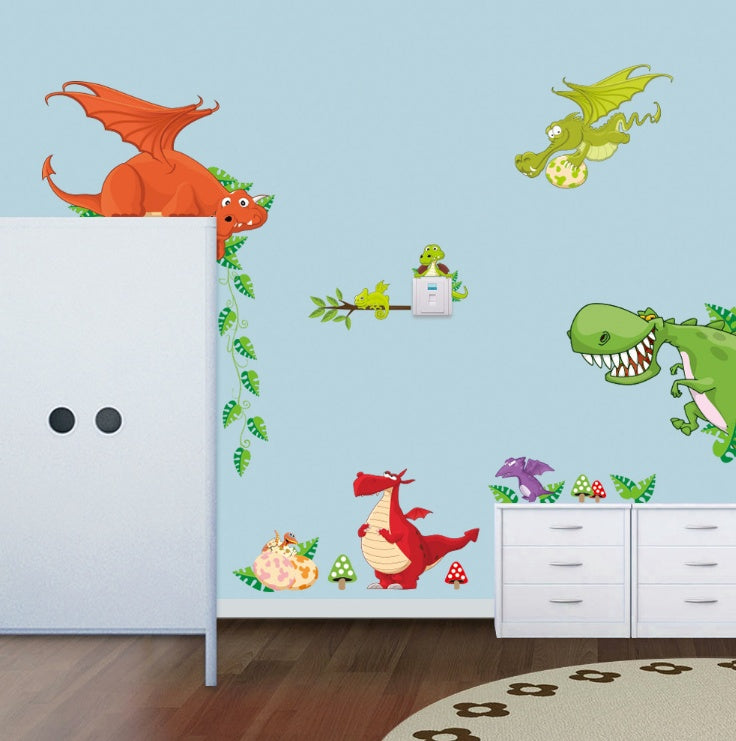 Pegatina decorativa para habitación infantil con bonitos animales